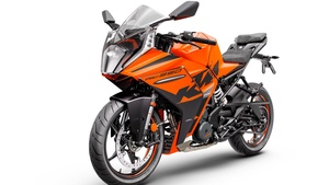 KTM RC 390, Sports bikes, 2022, White background, 4K wallpaper