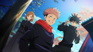 Jujutsu Kaisen, Best friends, Megumi Fushiguro, Yuji Itadori, Nobara Kugisaki, 4K wallpaper