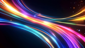 Cosmic, Neon trails, Dynamic, Energy, Galaxy, Futuristic, Colorful background, 4K wallpaper
