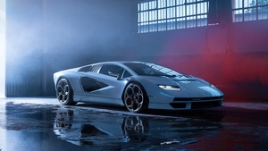 Lamborghini Countach LPI 800-4, Aesthetic, Hybrid cars, Electric Sports cars, 2022, 4K wallpaper