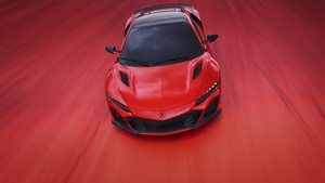 Acura NSX Type S, Electric Sports cars, Red background, Red cars, 2022, 4K wallpaper