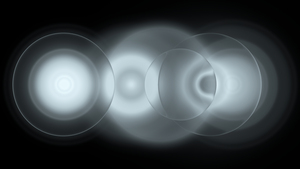 Grayscale, Circles, Dark background, Dark abstract, Infinity, 4K wallpaper