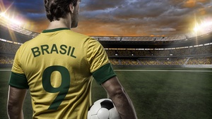 Brazil, Football player, Soccer Player, Soccer field, FIFA World Cup, 4K wallpaper