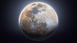 Moon, Astrophotography, Dark background, Composition, 4K wallpaper