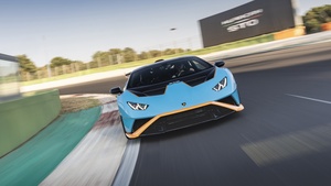 Lamborghini Huracán STO, Racing car, Sports cars, 2021, 4K wallpaper