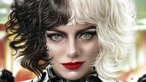 Cruella, Artwork, Emma Stone, 2021 Movies, 4K wallpaper
