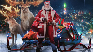Santa Claus, Red One, 2024 Movies, Santa Claus chariot, Reindeer Chariot, 4K wallpaper