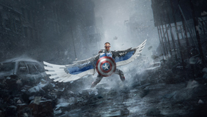 Captain America, Falcon, Shield, Marvel Comics, The Falcon and the Winter Soldier, 4K wallpaper