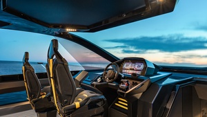 Tecnomar for Lamborghini 63, Interior, Superyacht, Motor yacht, Luxury yacht, 2021, 4K wallpaper