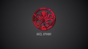 Hydra, Dark background, Logo, 4K wallpaper