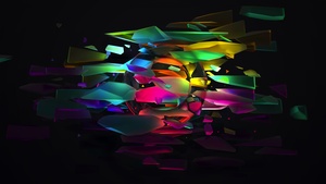 Gamut, Spectrum, Shapes, Colorful, Black background, Split, Circle, Glass, Multicolor, 4K wallpaper