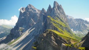 Dolomites, Italy, Mountain Peaks, Landscape, Beautiful, Cliffs, 4K wallpaper