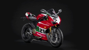 Ducati Panigale V2 Bayliss, Sports bikes, 2021, Black background, 4K wallpaper