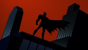Batman, Animated series, Silhouette, Gotham, 4K wallpaper