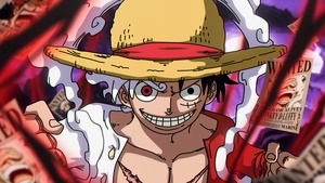 Monkey D. Luffy, Gear 5, Smiling, 4K wallpaper