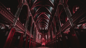 Canada, Historical landmark, Religion, Archway, Red, Ancient architecture, 4K wallpaper