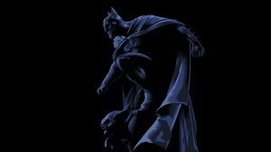Batman, AMOLED, DC Superheroes, DC Comics, Black background, Dark Knight, 4K wallpaper