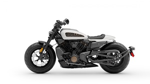Harley-Davidson Sportster S, Motorbike, Cruiser motorcycle, 2021, White background, 4K wallpaper