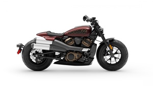 Harley-Davidson Sportster S, 2022, Cruiser motorcycle, White background, 4K wallpaper