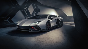 Lamborghini Aventador LP 780-4 Ultimae, Dark aesthetic, 2021, Supercars, 4K wallpaper