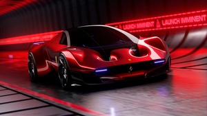 , Ultrawide, Red background, Red cars, Futuristic, Red aesthetic, 4K wallpaper