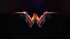 Wonder Woman, Black background, DC Superheroes, AMOLED, 4K wallpaper