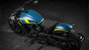 Indian Motorcycles Scout Bobber Sixty Neon, Tank Machine, Limited edition, 2021, 4K wallpaper