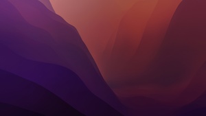 macOS Monterey, Layers, Stock, Red, Dark Mode, 4K wallpaper