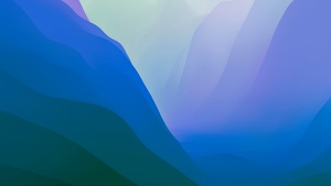 macOS Monterey, Stock, Green, Light, Layers, 4K wallpaper