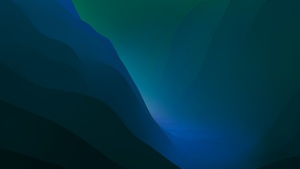 macOS Monterey, Green, Stock, Dark Mode, Layers, 4K wallpaper