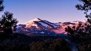 Glacier mountains, New Mexico, Dawn, Landscape, Snow covered, 4K wallpaper