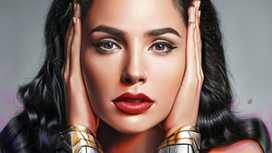 Gal Gadot, Wonder Woman, Portrait, Artwork, DC Superheroes, Diana Prince, 4K wallpaper