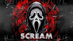 Scream, Ghostface, Dark background, 4K wallpaper