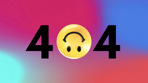 404 Error, Smiley, Gradient background, 404 not found, 4K wallpaper