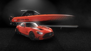 Mercedes-AMG GT Black Series, Super Sports Cars, 2021, Dark background, 4K wallpaper