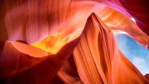Lower Antelope Canyon, Arizona, USA, 4K wallpaper