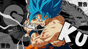 Dragon Ball Super, Monochrome background, 4K wallpaper
