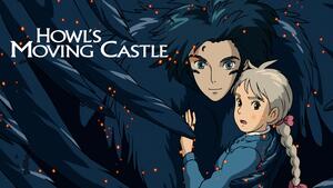 Studio Ghibli, Howls Moving Castle, Movie poster, 4K wallpaper