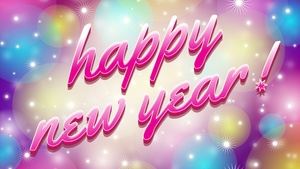 Happy New Year, Pink, Beautiful, Bright, January, 4K wallpaper