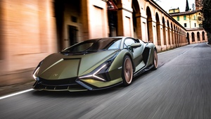 Lamborghini Sián FKP 37, Performance car, Hybrid cars, Sports cars, 2021, 4K wallpaper