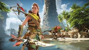Horizon Forbidden West, Aloy, 2021 Games, PlayStation 4, PlayStation 5, 4K wallpaper