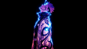 Sukuna, Black background, AMOLED, Jujutsu Kaisen, 4K wallpaper