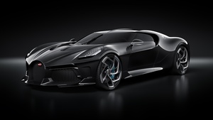 Bugatti La Voiture Noire, Worlds Expensive Cars, Hypercars, Black background, 4K wallpaper
