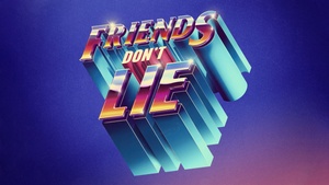 Stranger Things, 3D letters, 3D typography, 3D text, Gradient background, 4K wallpaper