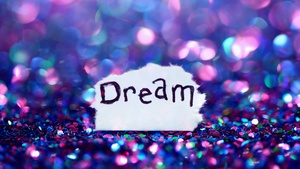 Dream, Girly, Aesthetic, Paper, Glitter, Bokeh, Colorful, Vivid, 4K wallpaper