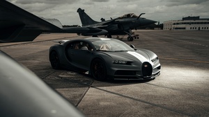 Bugatti Chiron Sport Les Légendes du Ciel, Dassault Rafale, Hyper Sports Cars, 2021, 4K wallpaper