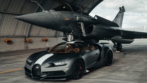 Dassault Rafale, Bugatti Chiron Sport Les Légendes du Ciel, Hyper Sports Cars, 2021, 4K wallpaper