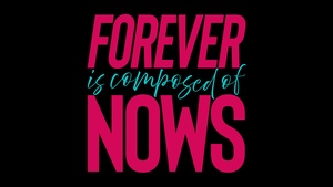 Forever, Popular quotes, Black background, 4K wallpaper