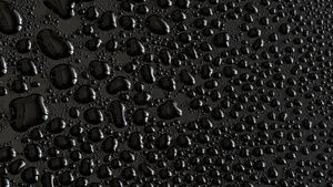 Water droplets, Black background, Texture, Rain drops, Pattern, Backgrounds, 4K wallpaper