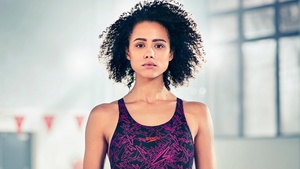 Nathalie Emmanuel, British actress, Hollywood, Swimsuit, 4K wallpaper